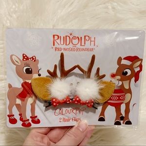 Colourpop x Rudolph reindeer ear hairclips